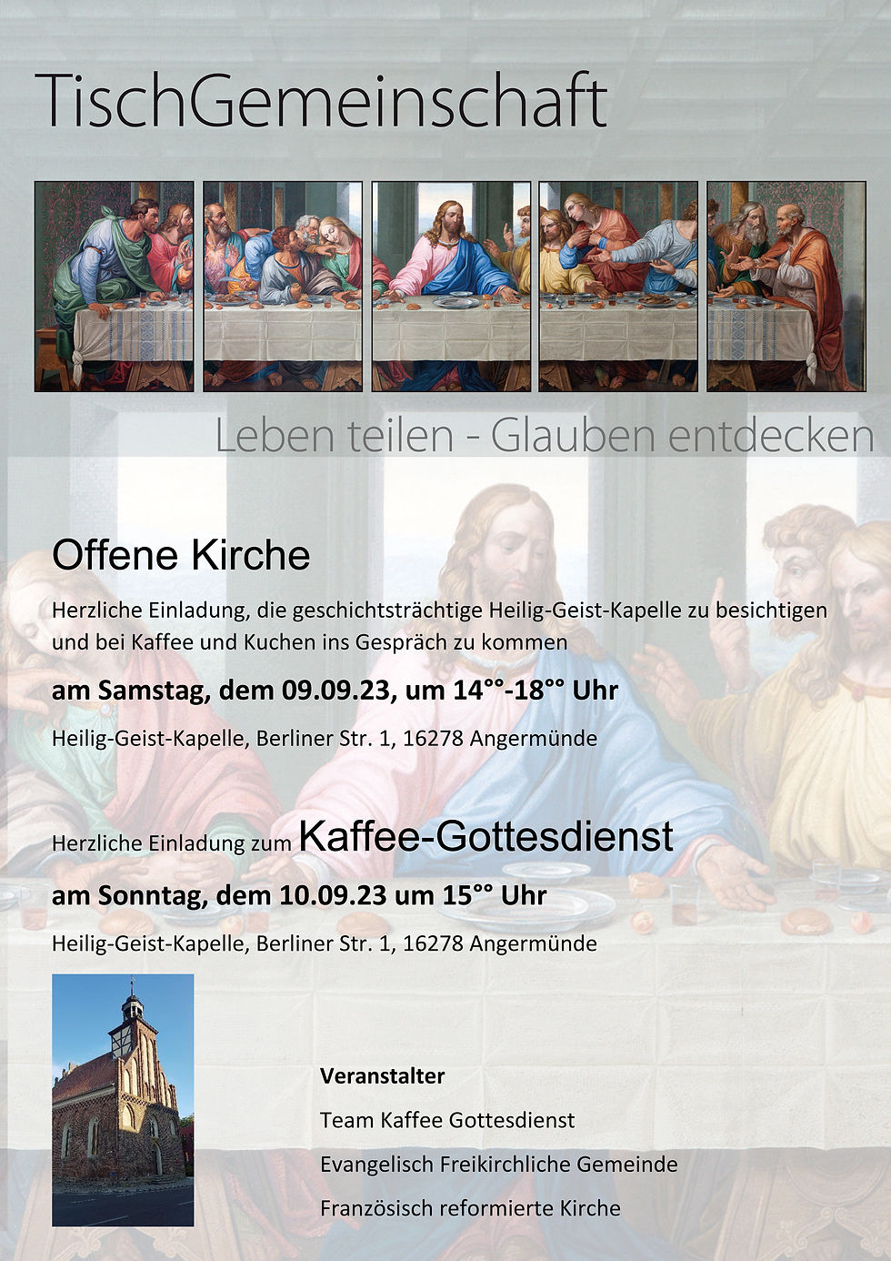 Tisch Gemeinschaft Offene Kirche