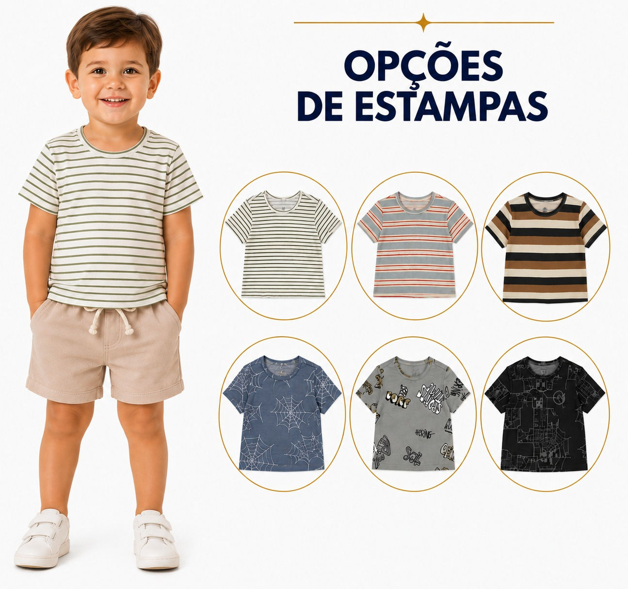 Camiseta Listrada
