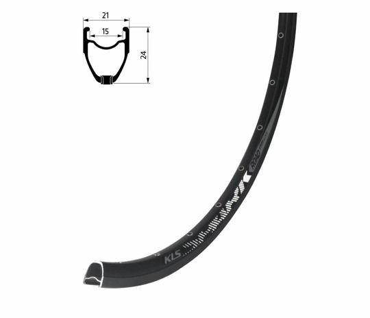 Kellys SPARK 017 DSC, 32H, FV, 28" black დისკის რკალი