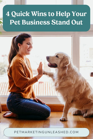 4 Quick Wins to Help Your Pet Business Stand Out