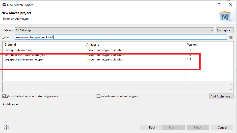 Generate the maven sample project