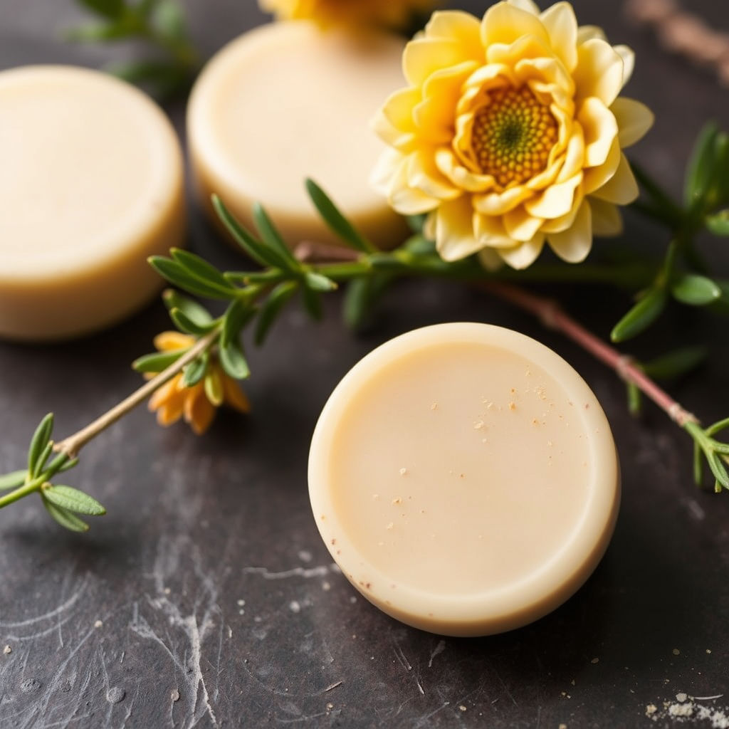 Lemongrass and Calendula flower face bar