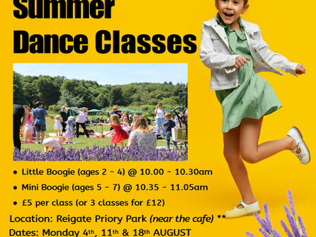 Reigate Priory Park Summer dance classes