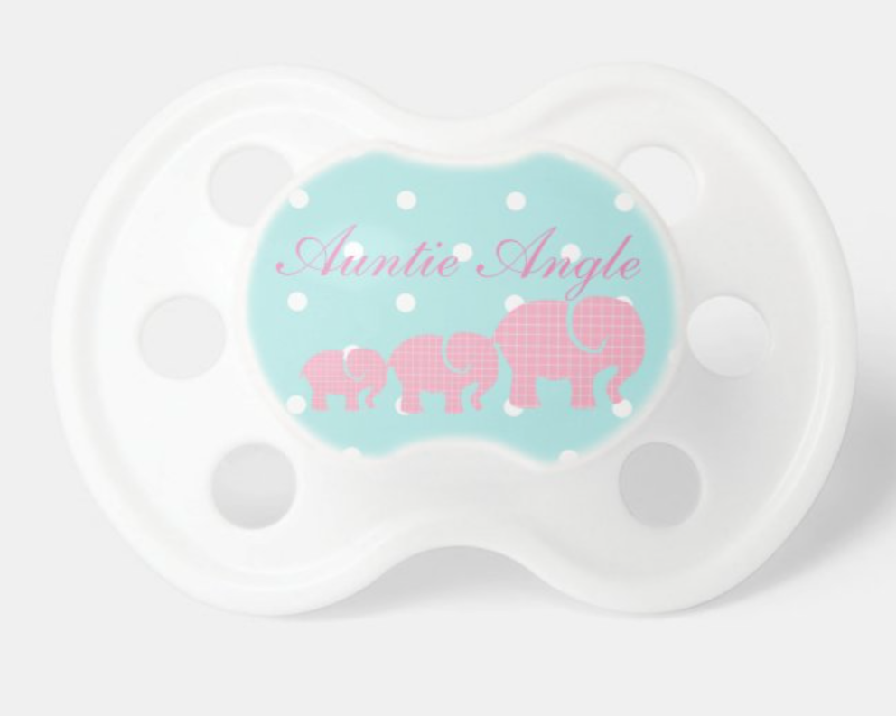 Conception d'éléphant de sucette de bébé