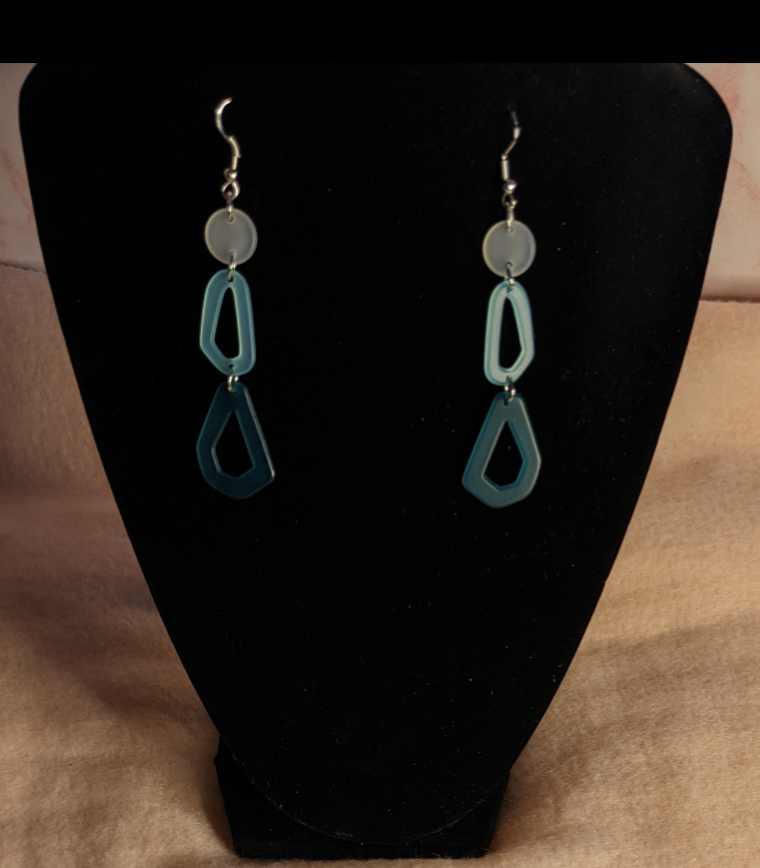 Groen hangende oorbelle