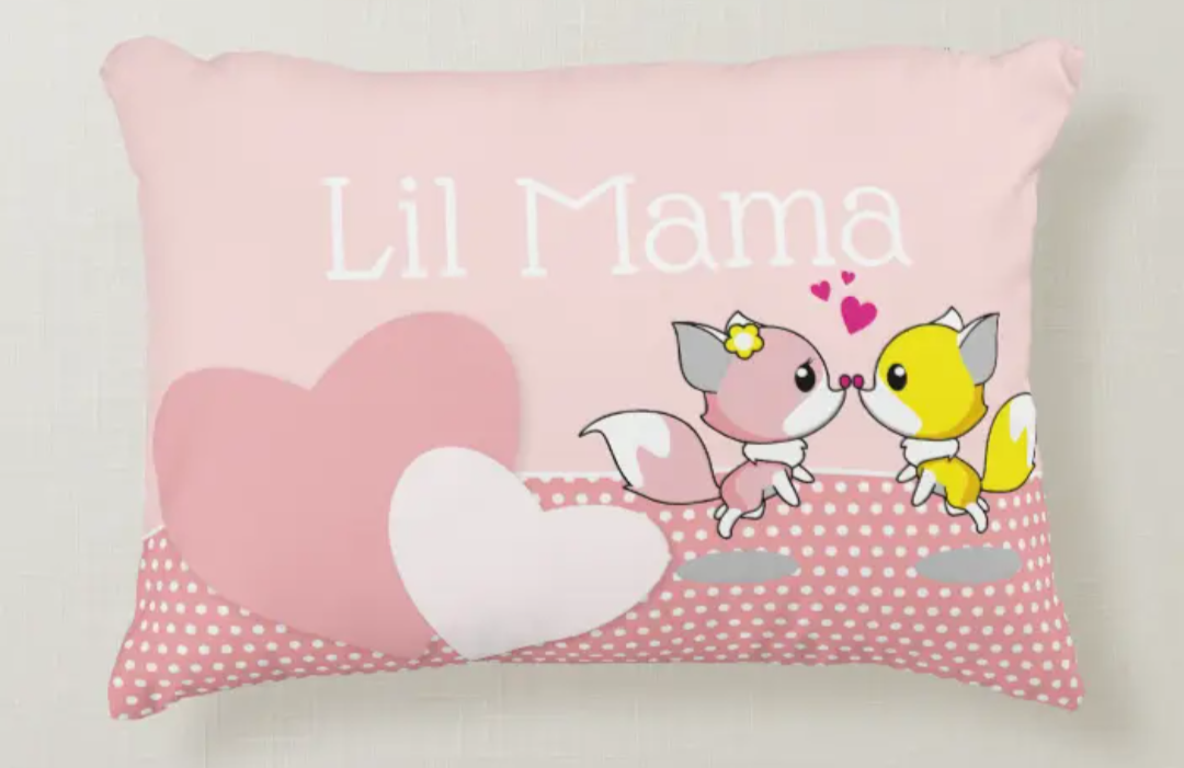 Oreiller rose Lil Mama