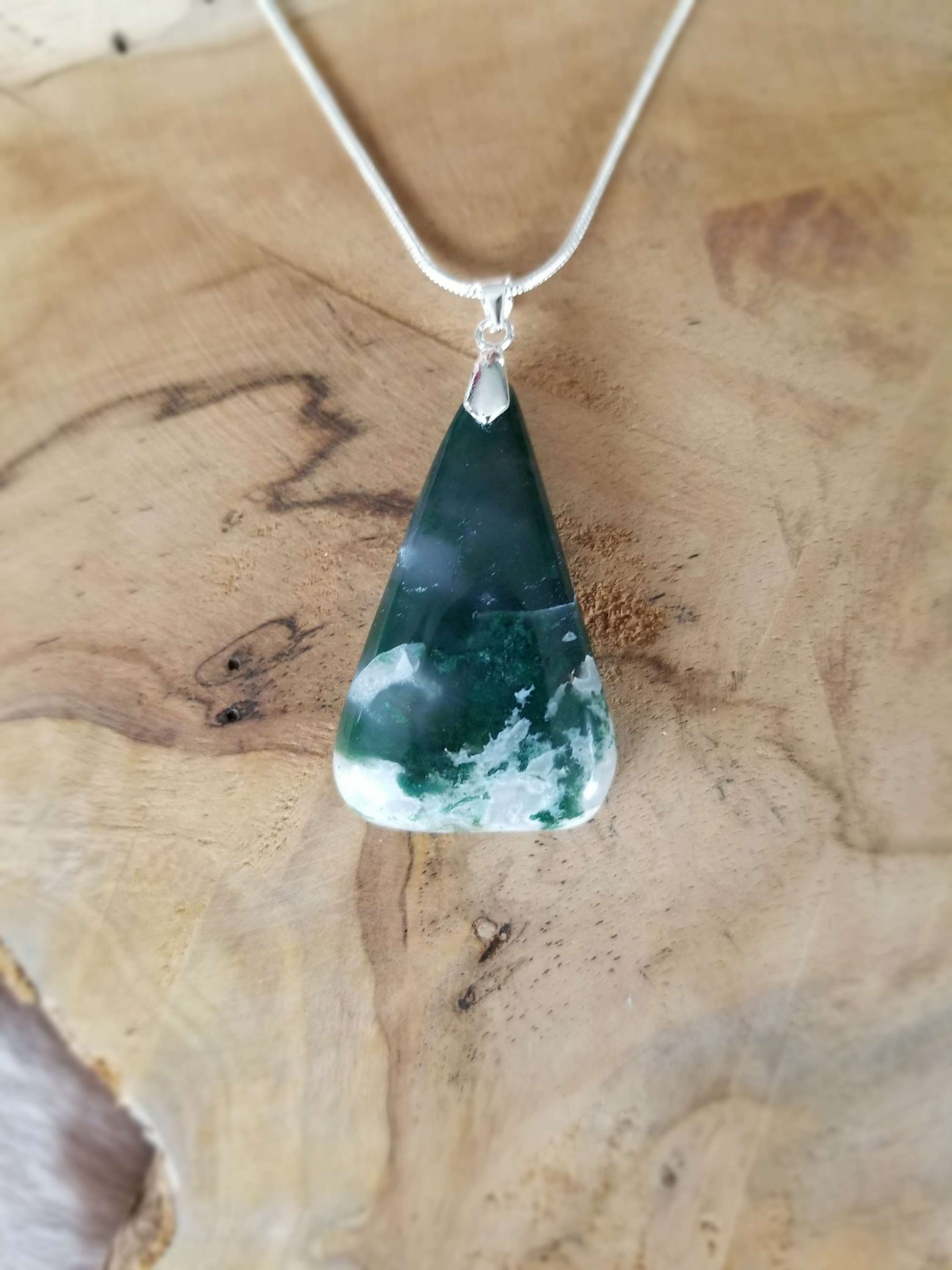 Pendentif en Agate Mousse