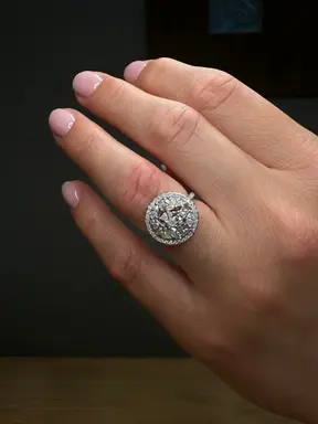 bague fabrication française diamants multiformes