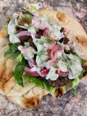 Pot Roast Gyros (Crockpot - No oven/stovetop)