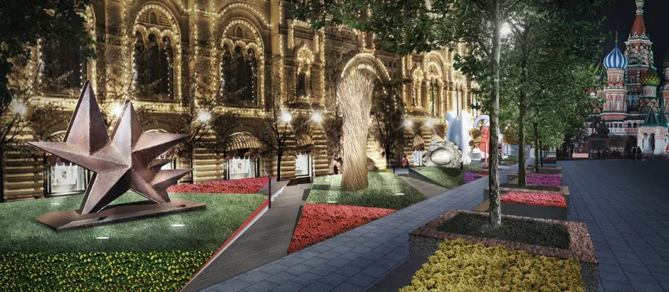 1 июля на Красной площади откроется выставка паблик-арта «Красный сад»