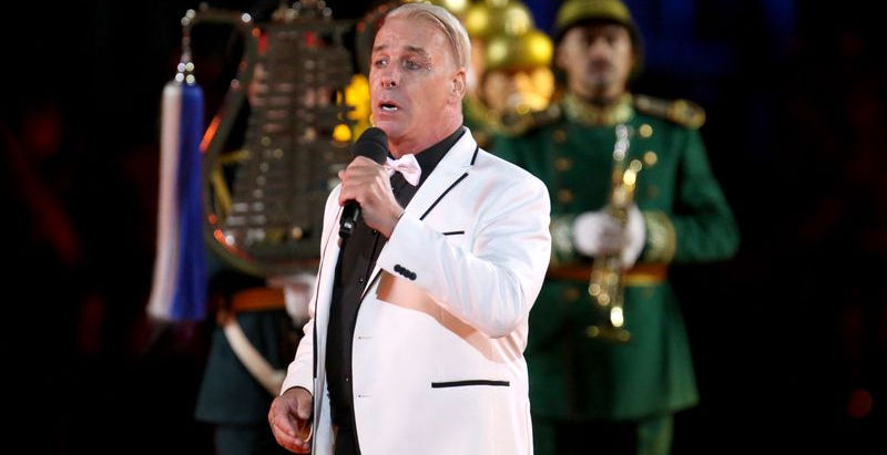 Тилль Линдеманн выступил на Красной площади