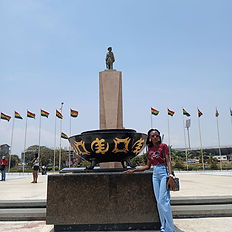 Unknown soldier at the black star square