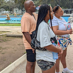 Family at Kwame Nkrumah mesuem