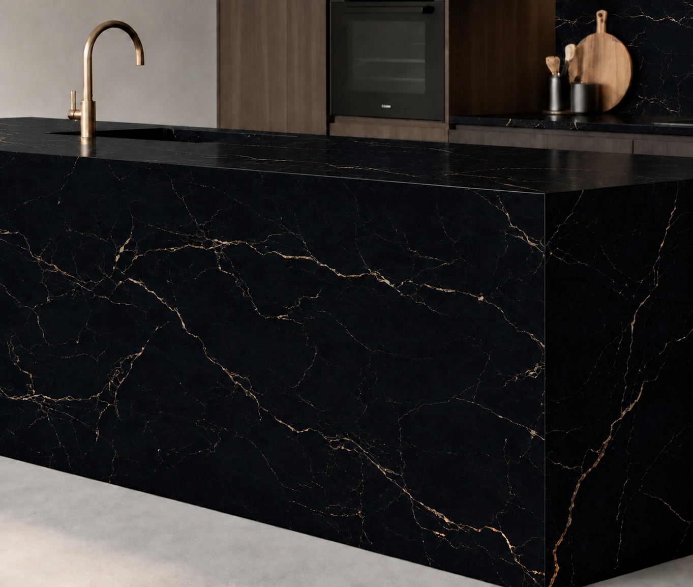 MARQUINA GOLD: isla de cocina. Inspiración del catálogo.