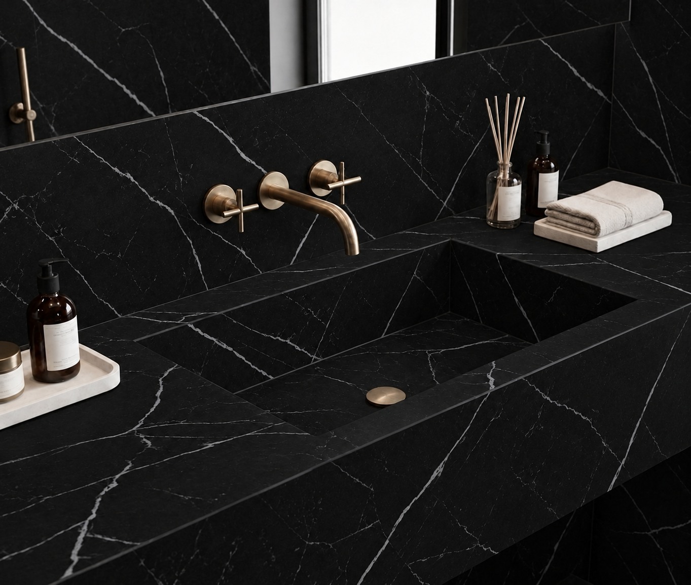 MARQUINA: lavabo de baño. Inspiración del catálogo.