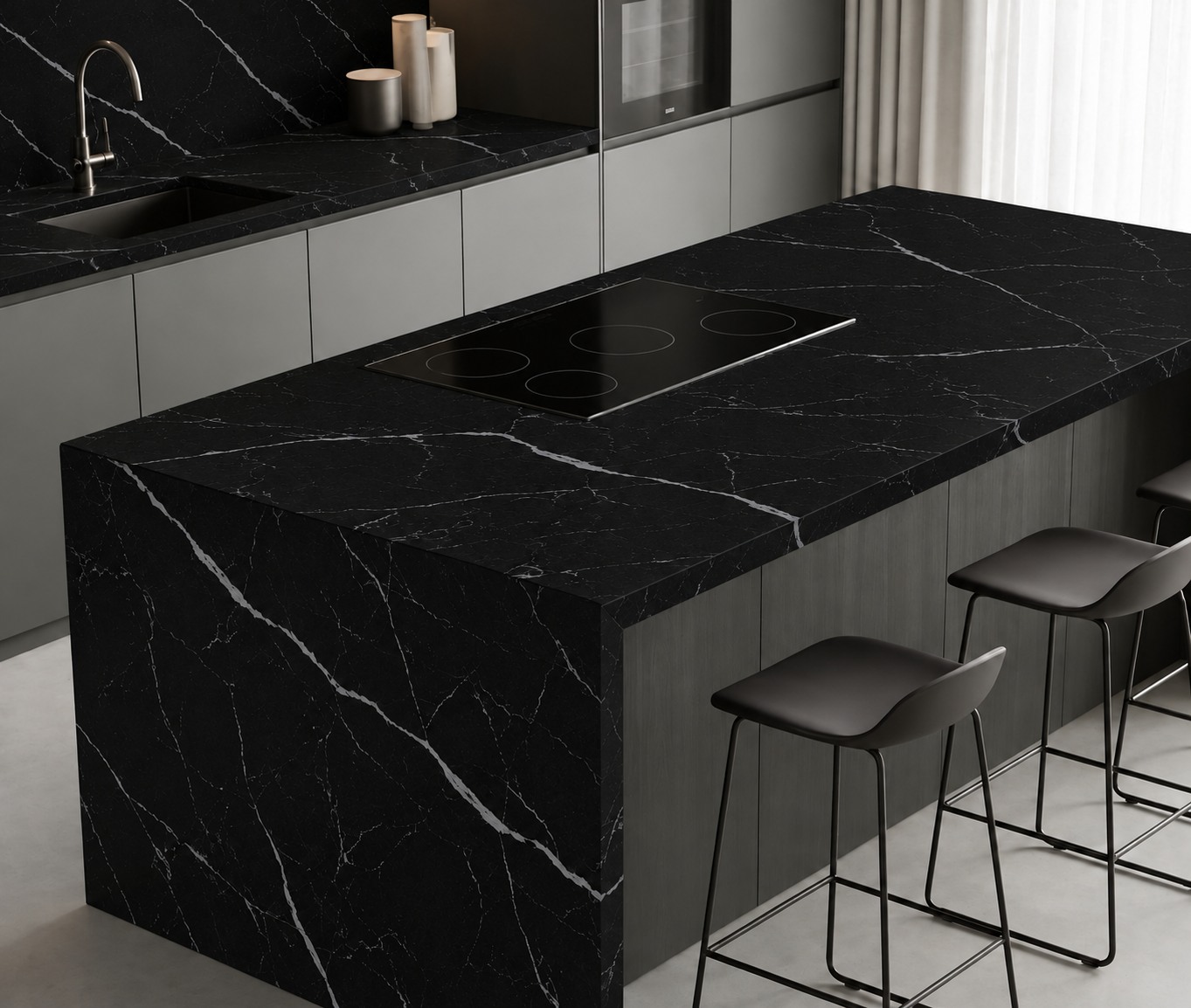 MARQUINA: barra o isla de cocina. Inspiración del catálogo.