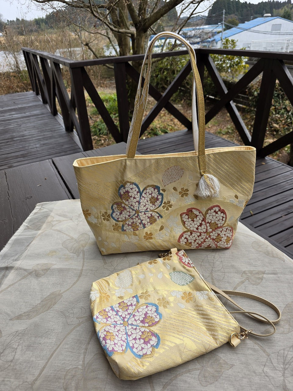 745.帯からバッグとサコッシュ(H様のオーダー)