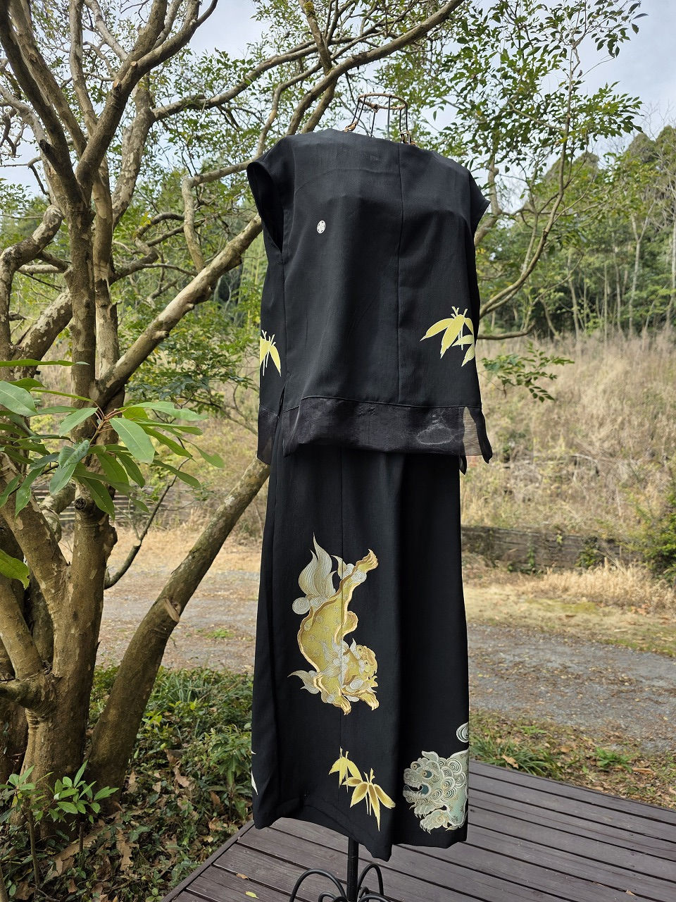 746.留袖からパンツとブラウス