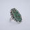Thumbnail: Hand Made Sterling Silver and Turquoise Cobblestone Ring Size 10
