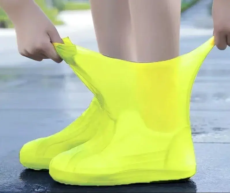 Thumbnail: Silicone WaterProof Shoe Covers Lip-Resistant Rubber Rain Boot