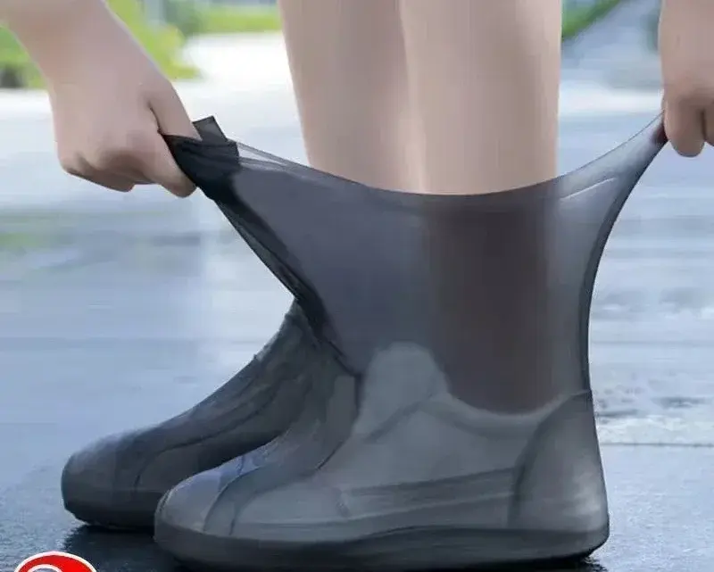 Thumbnail: Silicone WaterProof Shoe Covers Lip-Resistant Rubber Rain Boot
