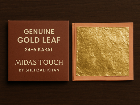 Introducing our Genuine Gold Leaf Booklets, crafted with precision and passion, available in a range of purities from 24-karat to 6-karat.
