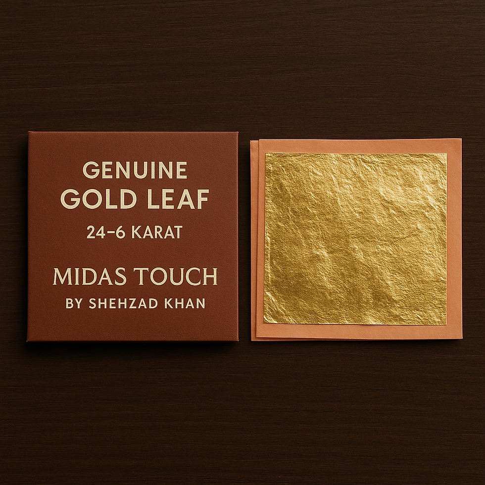 Introducing our Genuine Gold Leaf Booklets, crafted with precision and passion, available in a range of purities from 24-karat to 6-karat.