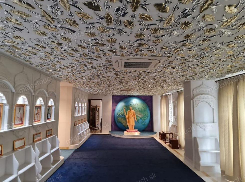 Gold & Silver Leafing On Ceiling