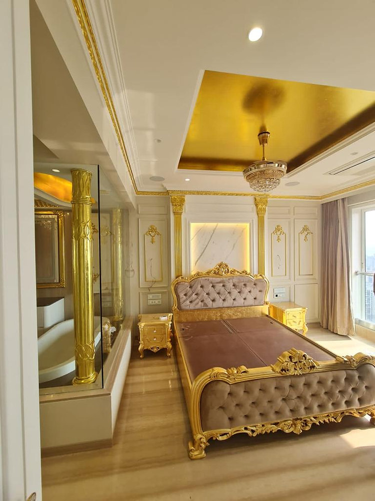 Mastering the Art of Gold Leaf Gilding for Luxury Hotel Room Suites in ...