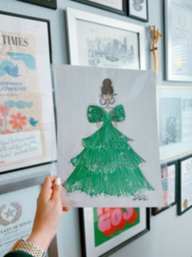 Fashion Illustration: Emerald