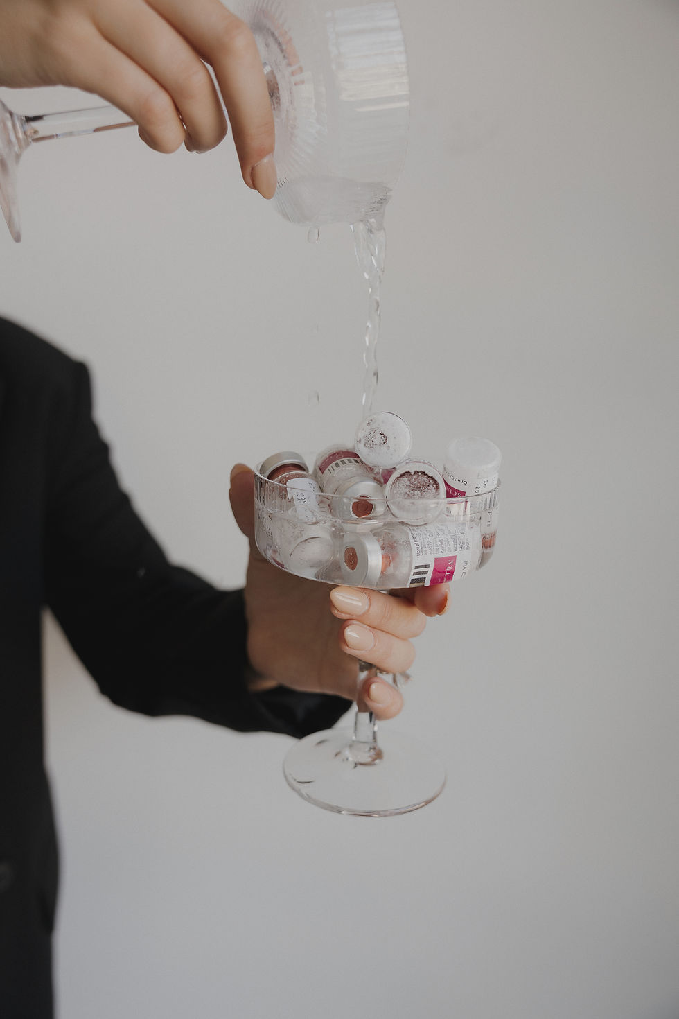 Close up of Sculptra Aesthetic vials at Artisse Med Spa in Austin, used for facial balancing and volume restoration,