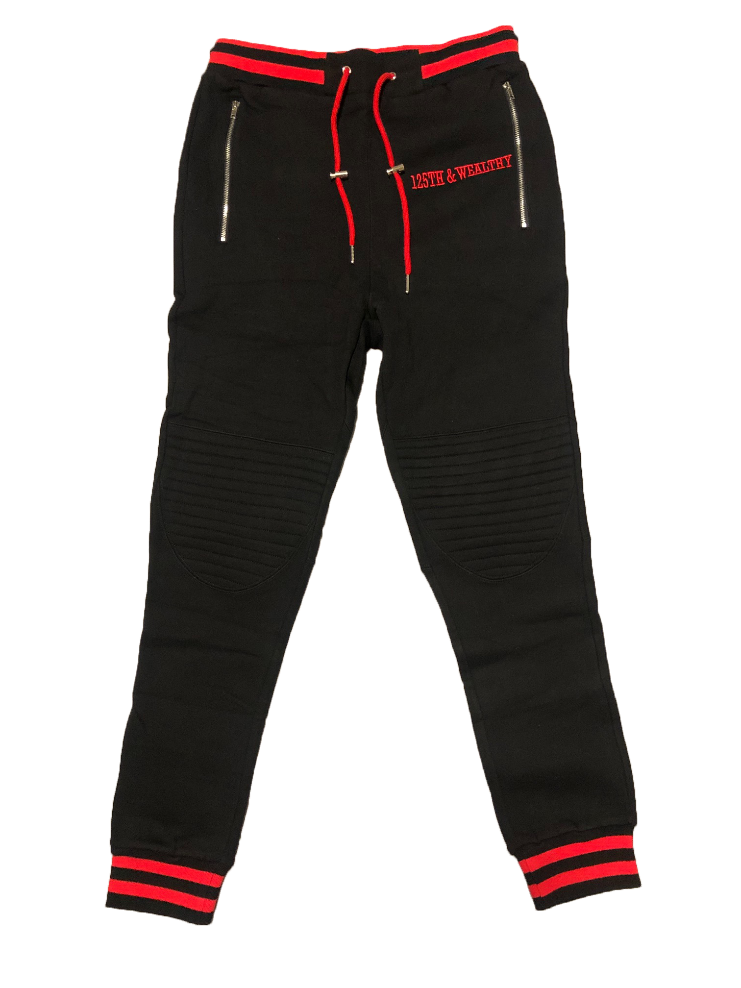 125th & Wealthy Black Sweatpants