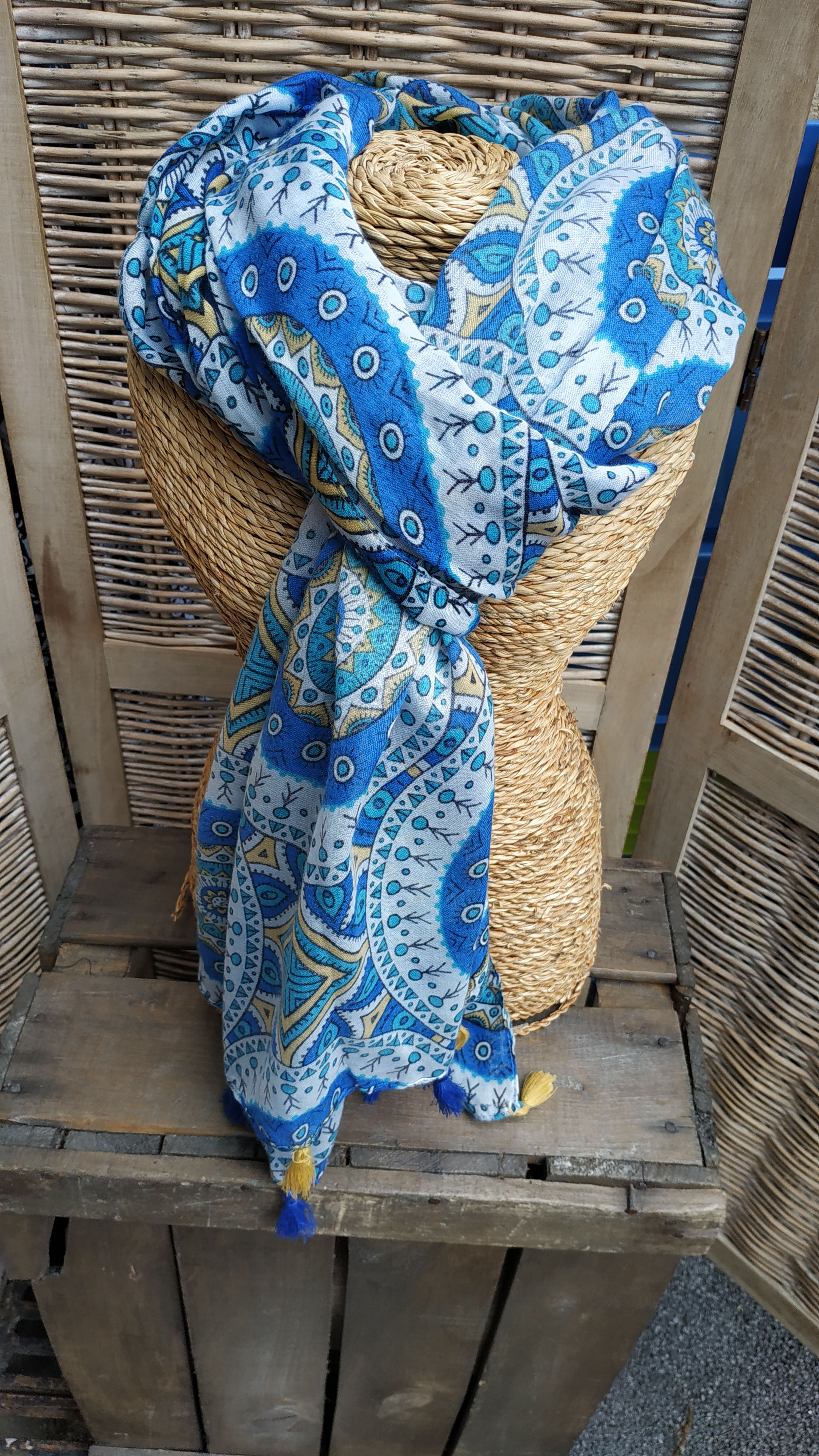 Foulard bleu