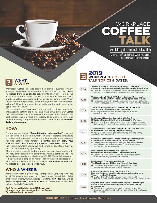 Coffee Talk Series