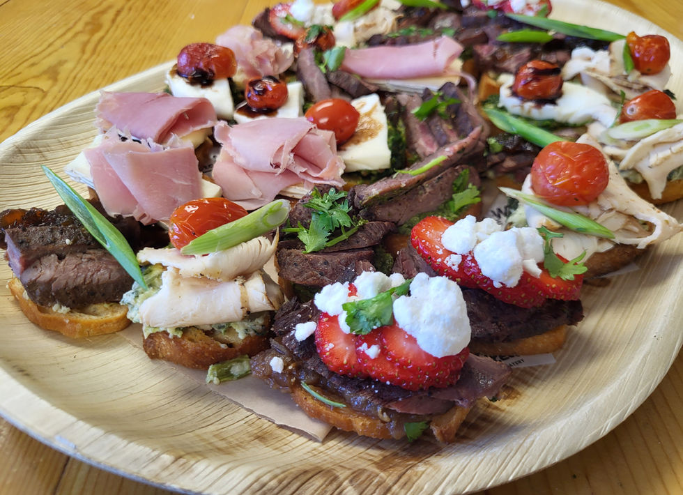 Crostini appetizers