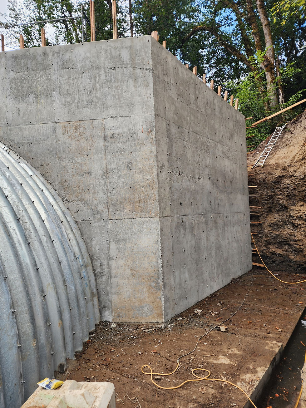 Bybee Creek wing walls