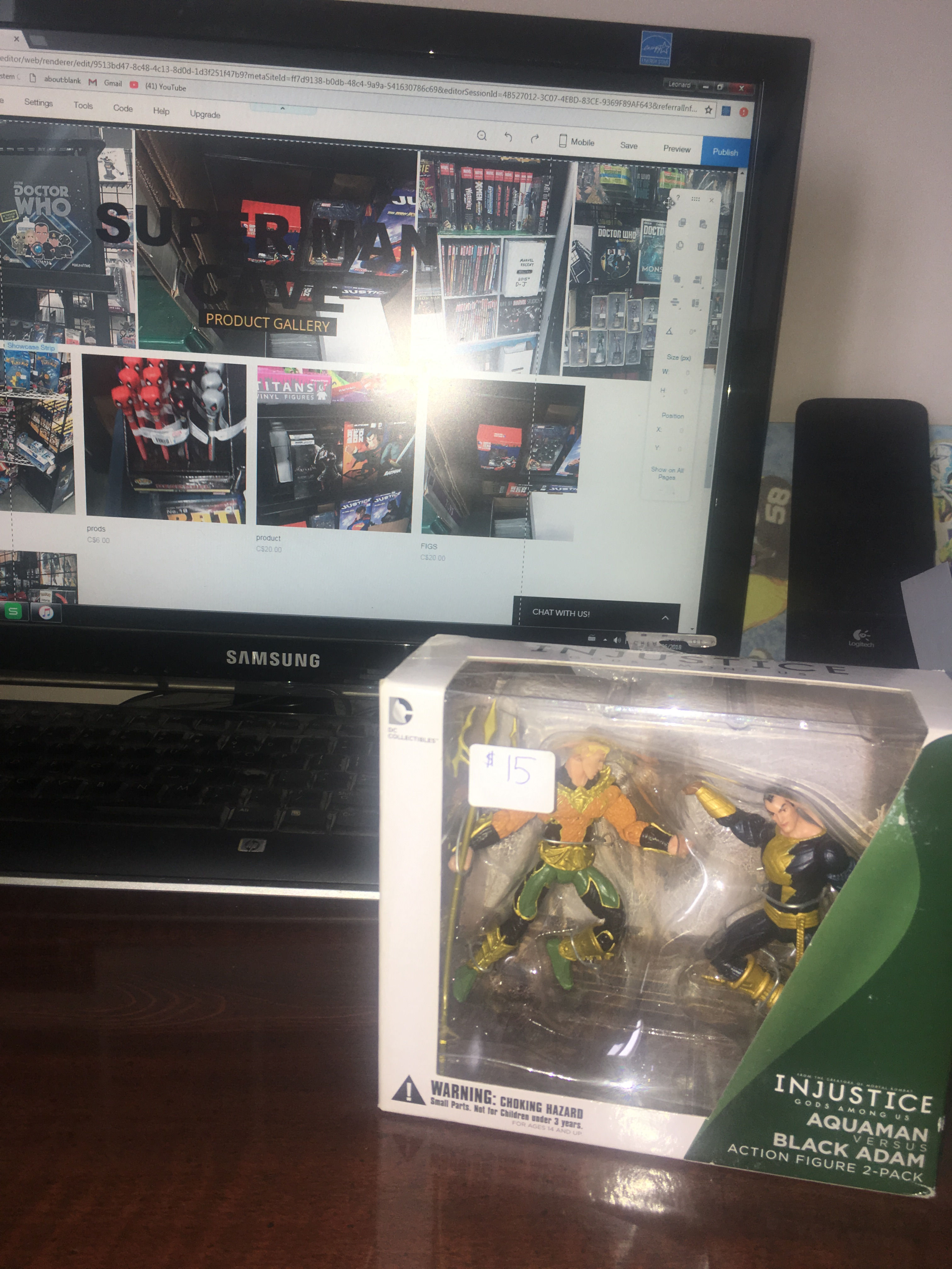 AQUAMAN VS BLACK ADAM  AF 2 PACK INJUSTICE GODS AMONG US