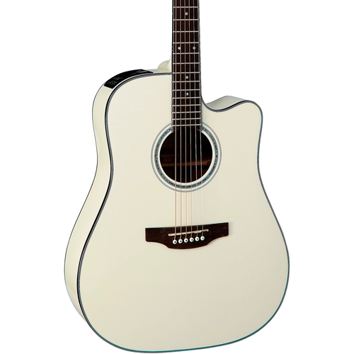 Takamine GD35CE Pearl White Acoustic Guitar 6string with case