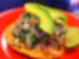Tostada Ceviche de Camaron y Pescado Mixto