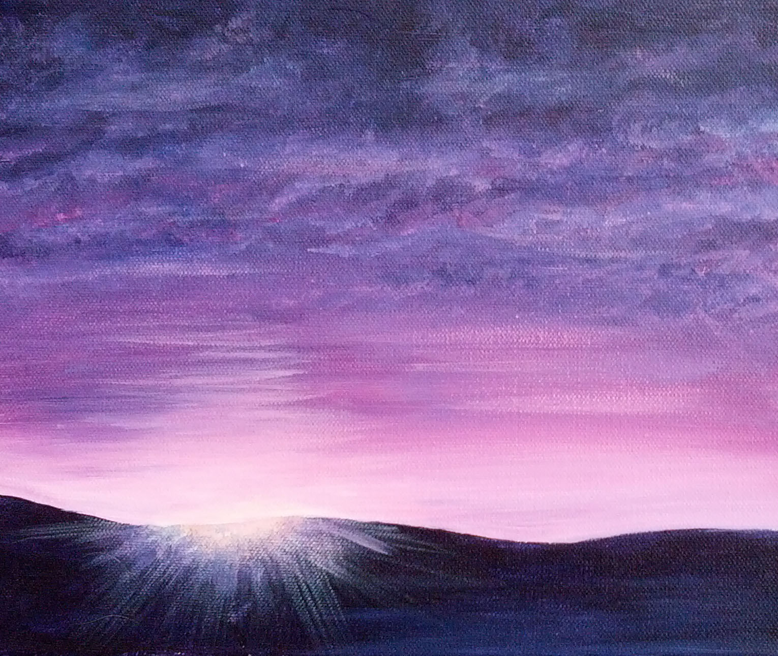 Purple glow
