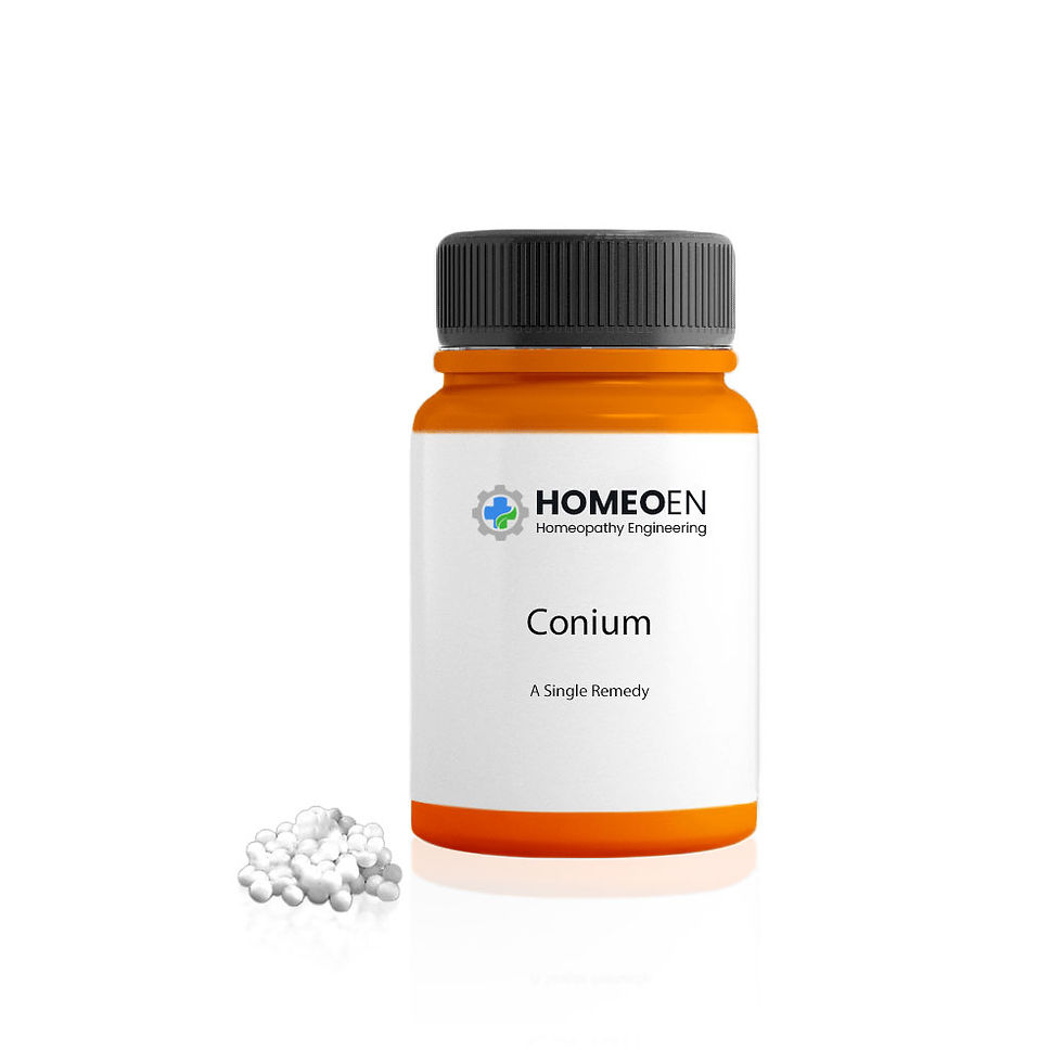 Buy homeopathic remedy Conium by HomeoEN Homeopathy Engineering.