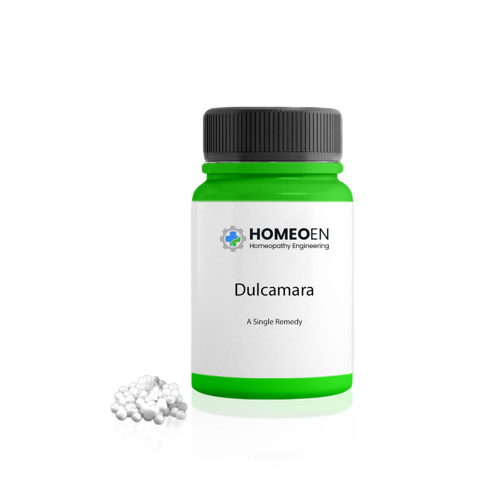 Buy homeopathic remedy Dulcamara by HomeoEN Homeopathy Engineering.
