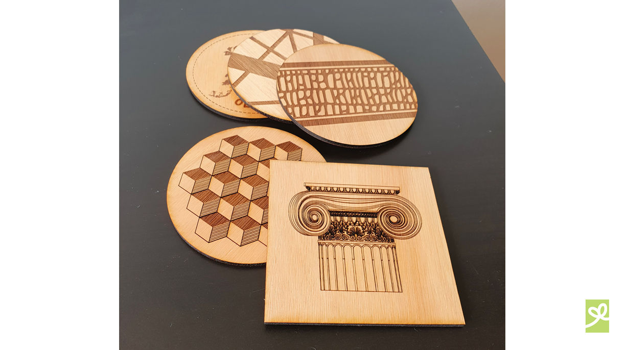 Set de 4 posavasos