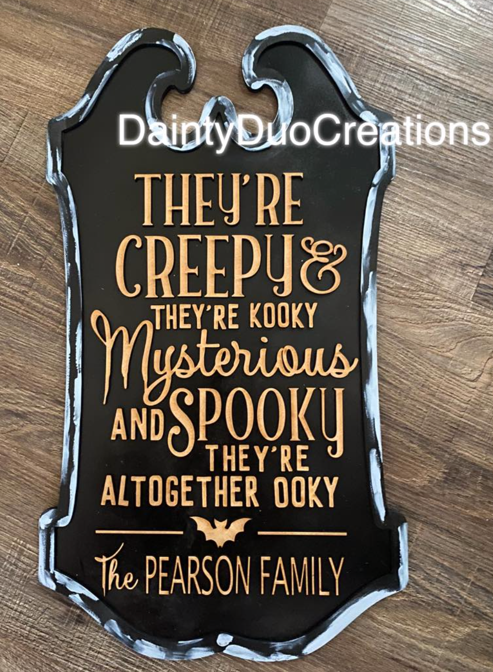 Thumbnail: Personalized Addam's Family Sign!