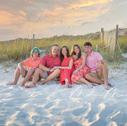 Painting with the Sun: Unforgettable Beach Sunset Family Portraits in 30A Watercolor