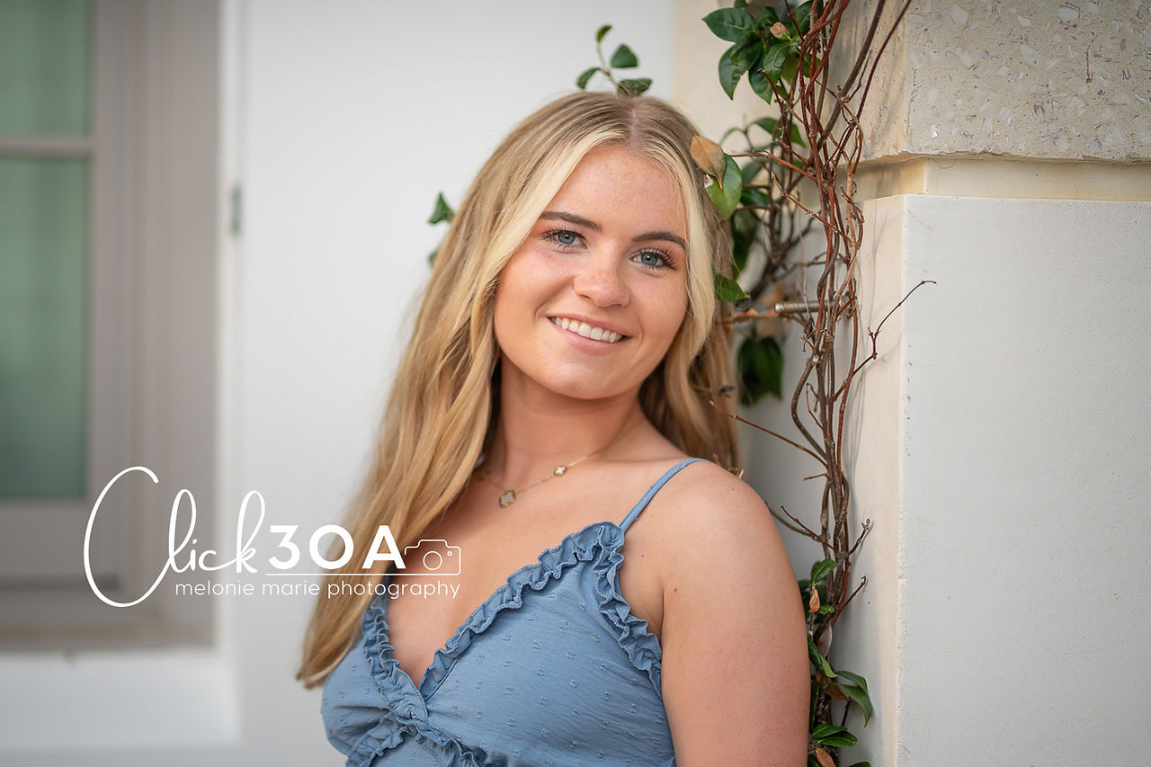 Click 30A Photography turns ordinary sessions into extraordinary Alys Beach Senior Portraits that belong on magazine covers.