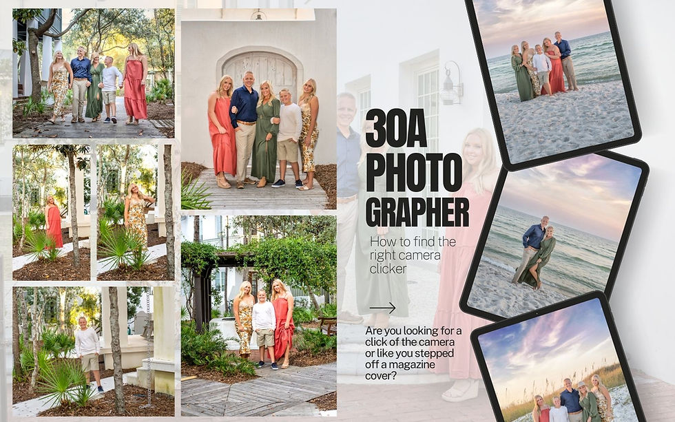 If you’re drawn to timeless, editorial-style portraits, seek a photographer in 30A with a refined, minimalist approach.