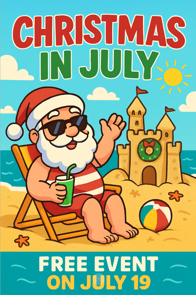 Christmas in July | The Real Santa of 30A & Dan the in the Sand
