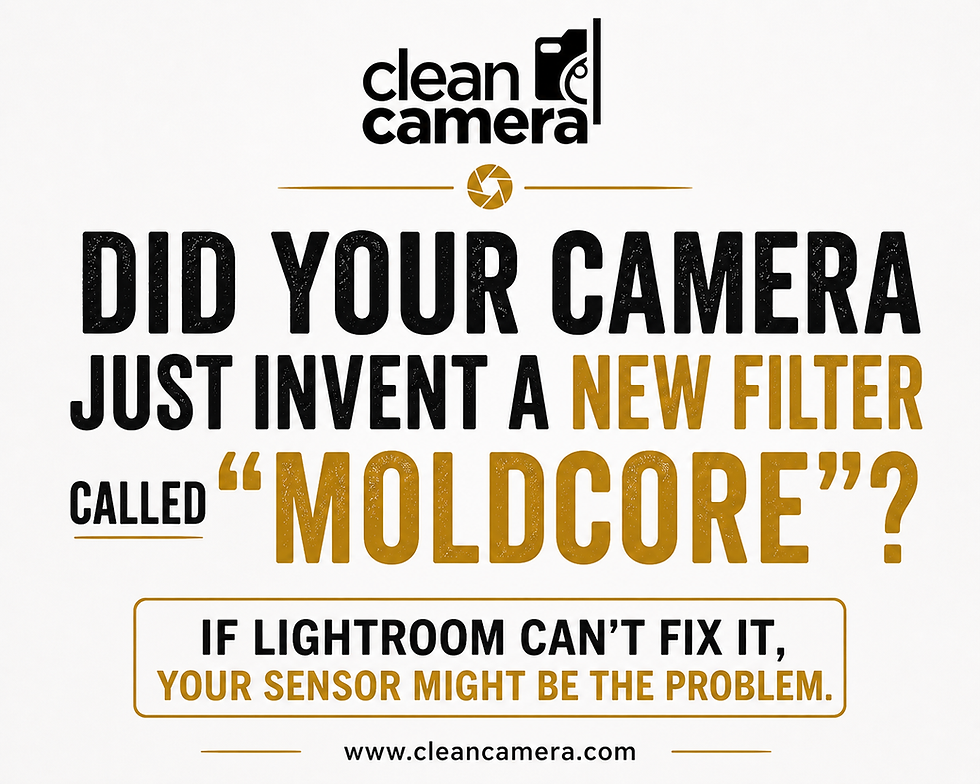 How to remove mold from camera sensor