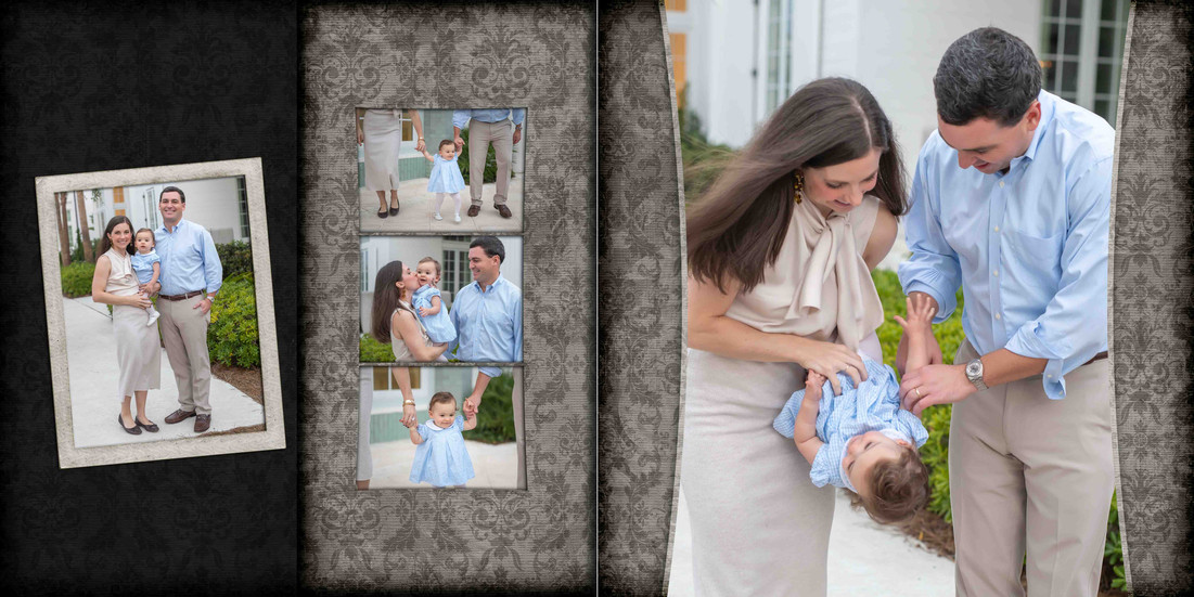 Alys Beach 30A Family Vacation Portraits Custom Heirloom Album Memories